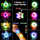 Mikulala 24 Pack LED Light Up Fidget Spinner Bracelets,Party Favors for Kids 4-8 8-12 Goodie Bag Stuffers,Glow in The Dark Party