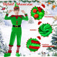DITAIX Christmas Elf Costume for Boys - 6PCS Santa's Helper Costume - Velvet Elf Outfit Set for Kids Christmas Party (Boys Elf  Medium(8-10 Years))