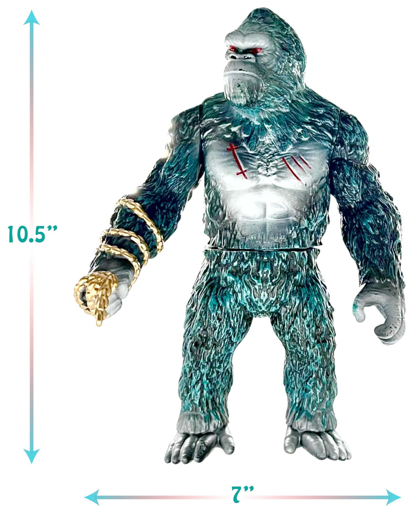 Twcare King Kong Vs Godzilla Action Figure Fight Mode Gorilla Ape Solid Wild Movie Series, Travel Bag