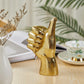 Micdecor Gold Decor Good Job    Thumb Up    Asl Hand Sign, Classic Gesture Hand Sculpture For Christmas New Year Birthday 8.46 I