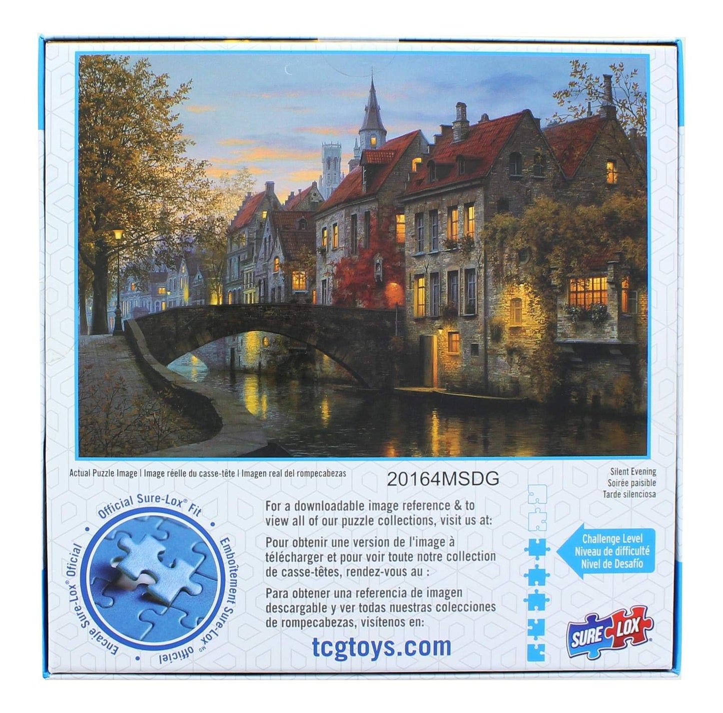 Sure-Lox Silent Evening 1000 Piece Puzzle - Romantic Holiday Theme, Engaging Family Activity