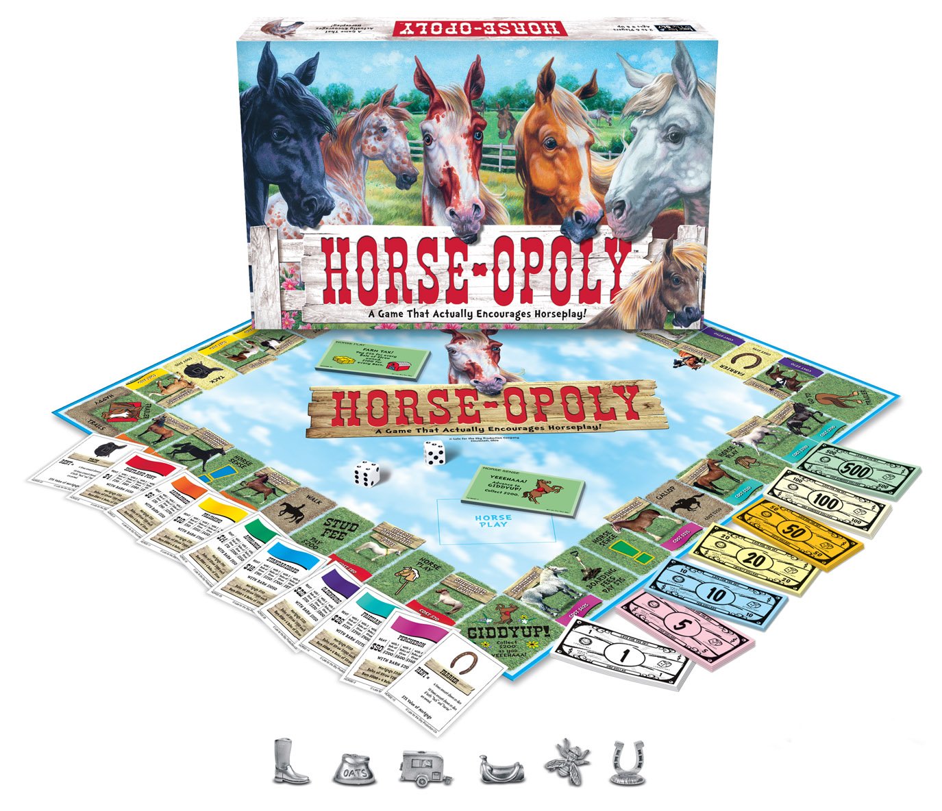 Late for the Sky Horse-Opoly Board Game - Multi Color, Model 4099567, Paper Material