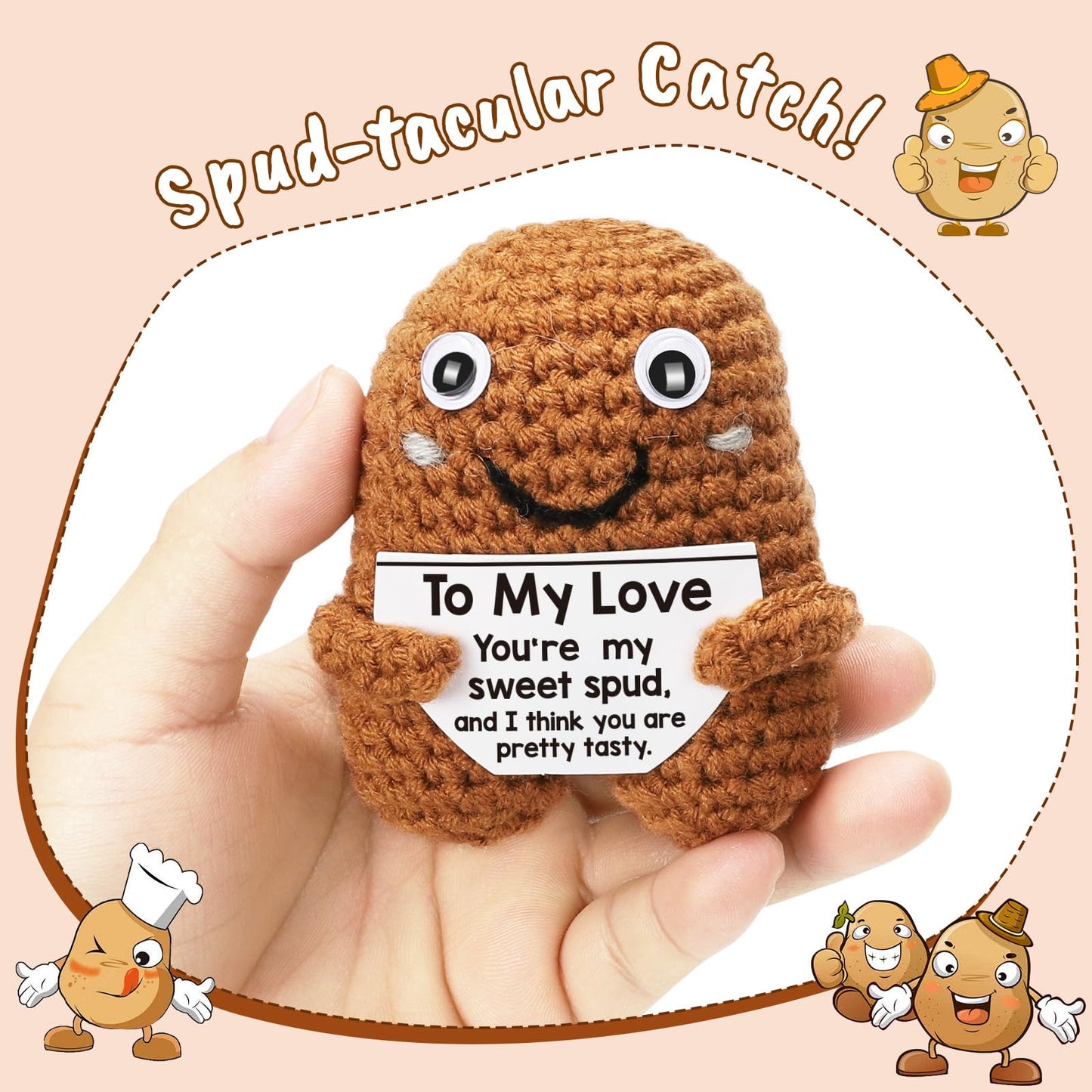 Weyon I Love You Gifts, Romantic & Naughty Crochet Potato For Him Her, Husband Boyfriend Bf Gift From Wife Girlfriend Gf, Best F