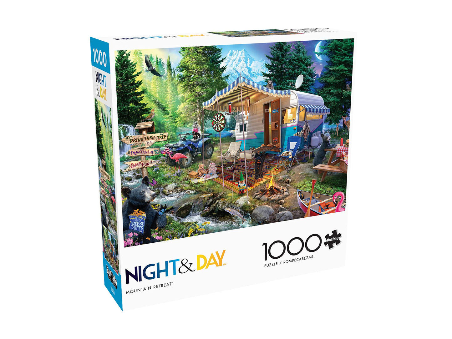 Buffalo Games Mountain Retreat 1000 Piece Jigsaw Puzzle - Large Multicolor Paper Puzzle for Adults - Model 11868