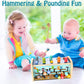 KIDWILL Wooden Hammering Toy with Pounding Bench & Xylophone, Montessori Learning for 12+ Months, Model MMM239, Medium Size