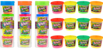 Ja-Ru Mini Noise Putty W/Plastic Containers (3 Pack, 12 Putty Toys) Slime Party Favors Silly Noise Putty For Kids, Boys & Girls. Stress Relief Sensory Fidget Toys. Bulk Goodie Bag Stuffers. 336-3P