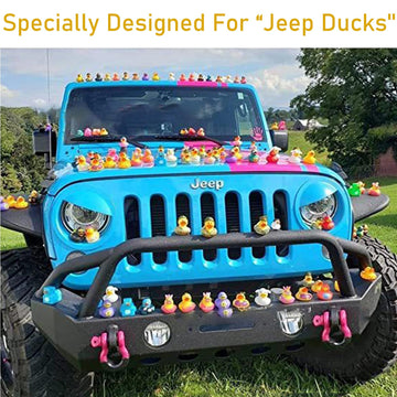 40Pcs Duck Plug - Rubber Duck Mount,Flock Locker Rubber Duck Holder For Car Dash And Fixed Display,Gift For Car Lover, Includes Double-Sided Stickers Inside(Excluding Rubber Duck)