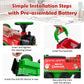 Honey Joy Ride On Train With Tracks, 6V Battery Powered Electric Ride On Toy For Kids, 16 Pcs Tracks, Flashing Lights & Music, Storage Seat, Playable Without Tracks, Gift For Boys Girls (Green)