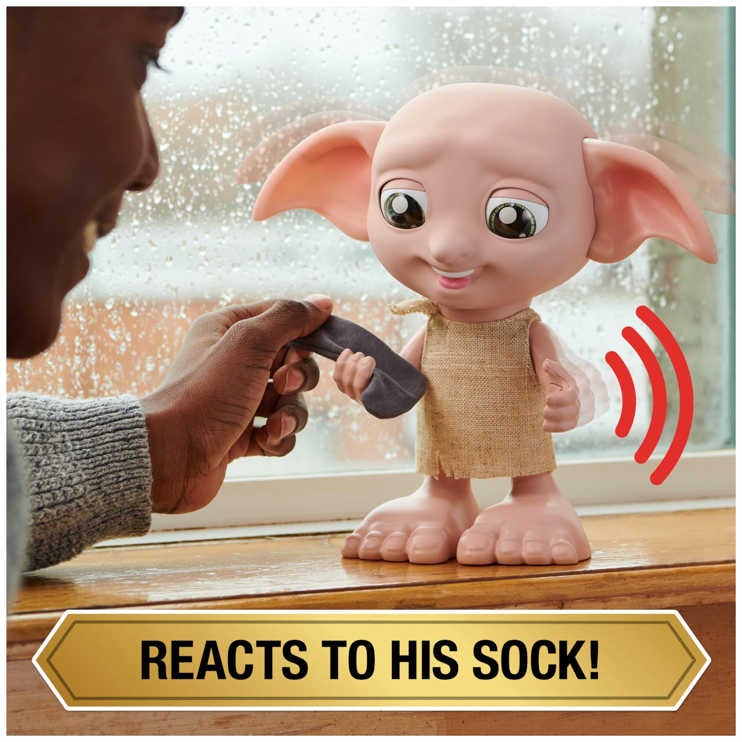 Wizarding World Harry Potter, Interactive Magical Dobby Elf Doll With Sock, Over 30 Sounds & Phrases, 8.5-Inch, Kids Toys For Ages 6 And Up