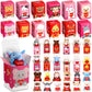 Blueweenly 48 Pcs Valentines Day Mini Stuffed Animal with Boxes, Valentine Mini Animal Plush Toy Gift Set for Valentine Party F