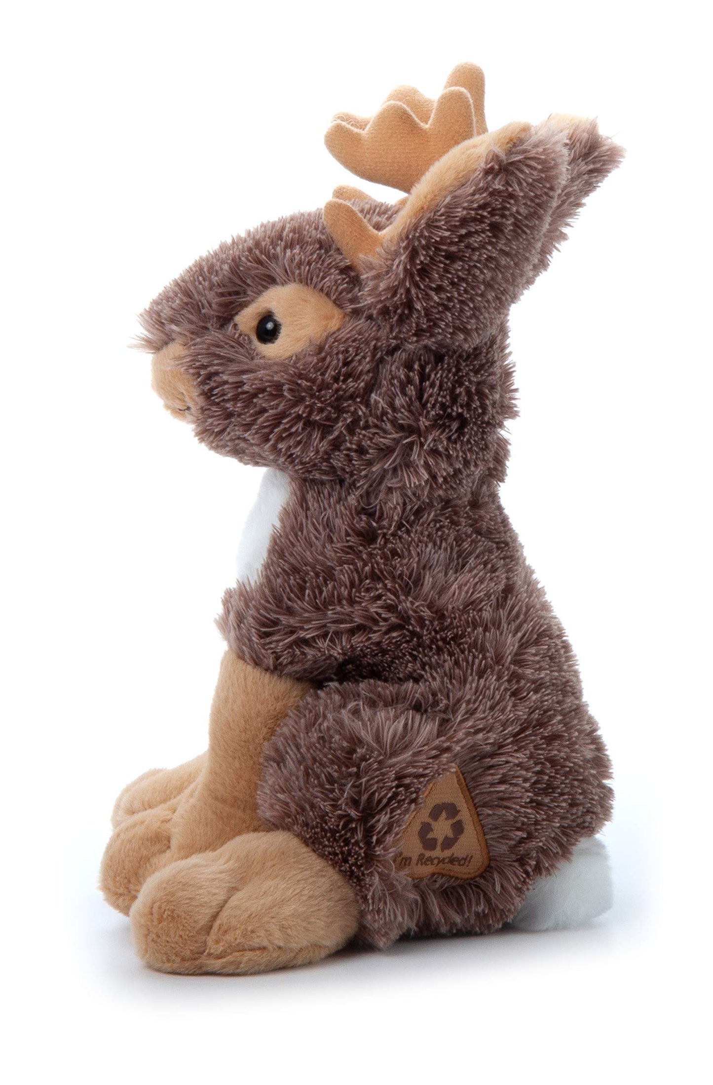The Petting Zoo Jackalope Plush Toy, 12 inches, Brown, Model 419043, Perfect Gift for Kids