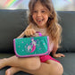 NUMI'SMILE Mermaid Pencil Case Art Set with Fruit Scented Markers, Purple, Model NSMPC-9278, Perfect for Girls Ages 3-10