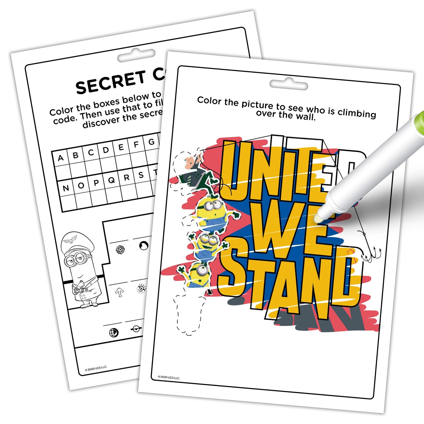 Despicable Me Minions Rise of Gru 16-Page Imagine Ink Coloring Book with Mess Free Marker 48405