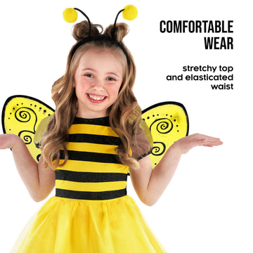 Morph Bumble Bee Costume Girls Bee Costume Kids Girls Bumblebee Costume Kids Bee Costume Toddler Bumble Bee Costume Baby Girl Ha