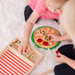 Melissa & Doug Pizza Party Wooden Pretend Play Food Set With 36 Toppings, Preschool Toy Pretend Food, Play Wooden Pizza And Cutt