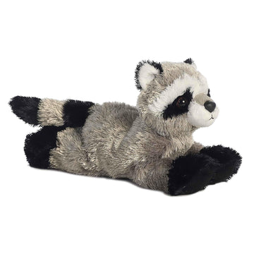 Aurora® Adorable Mini Flopsie™ Rascal™ Stuffed Animal - Playful Ease - Timeless Companions - Gray 8 Inches