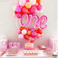 Katchon, Pink One Balloon For First Birthday - 20 Inch | Hot Pink 1 Balloon For First Birthday Decorations | Script One Balloons For 1St Birthday Decorations Girl | One Year Old Birthday Decorations
