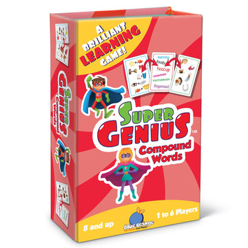 Blue Orange Super Genius Compound Words Cards Medium