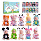 Vueos 10 Pcs 4 Inch Mini Baby Dolls Set with Different Faces and 10 Clothes