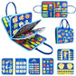 Toddler Montessori Busy Board for 1-3 Year Old, Sensory Busy Book for Kid Boys Girls, Activity Books for Educational Activity De