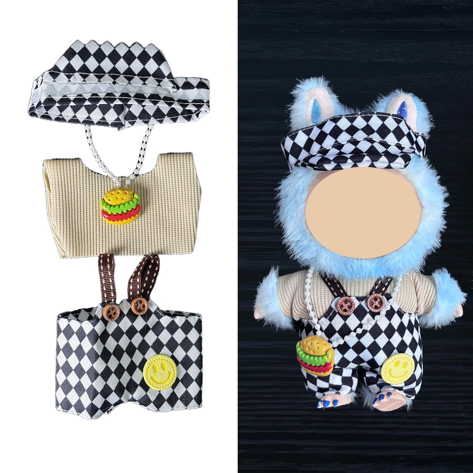 Doll Clothes - Compatible with LBB 5.91-6.7inch(15-17cm) Dolls as Accessories Only  enhanced Dolls Outfit with Accessories  Hand Crocheted Hat  Sweaters  Bag 23