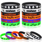 JUNEBRUSHS 42Pcs Halloween Silicone Bracelets Halloween Favors Supplies Rubber Wristbands for Kids Party Trick or Treat Goodie B