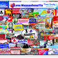 White Mountain Puzzles I Love Massachusetts Puzzle, 1 Ea