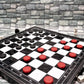 BUYESS Magnetic Checkers Board Game - Portable Mini Set, 9.8x9.8 inches, Black, Model BY-244, Includes Magnetic Checker Pieces