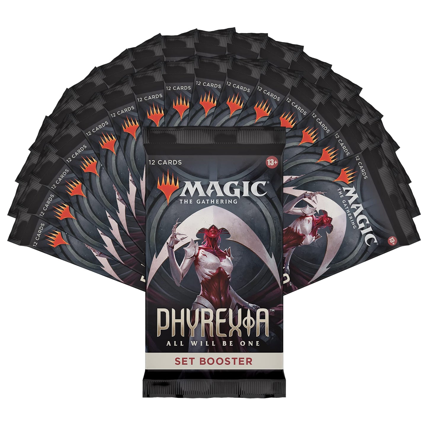 Magic: The Gathering Phyrexia: All Will Be One Set Booster Box - 30 Packs (360 Cards) - Model D11300000 - Paper Material