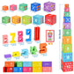 DICROON Wooden Number Building Blocks & Stacking Toys for Toddlers 3+ Years Old, Digital Building Blocks, 1-10 Digital Blocks To