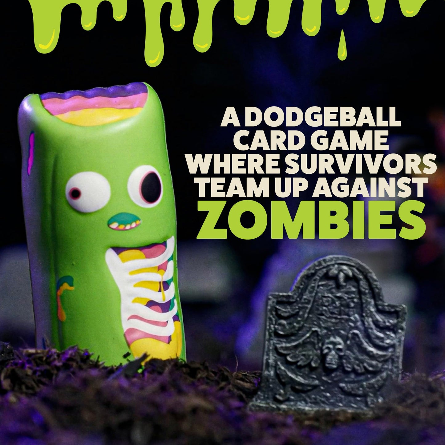 Zombie Burrito by Exploding Kittens - 3-6 Players - Ages 7+ - 15 Minutes to Play - Dodgeball Zombie Card Game - Party Game  Family Game Night  Kid and mature-themed Card Game