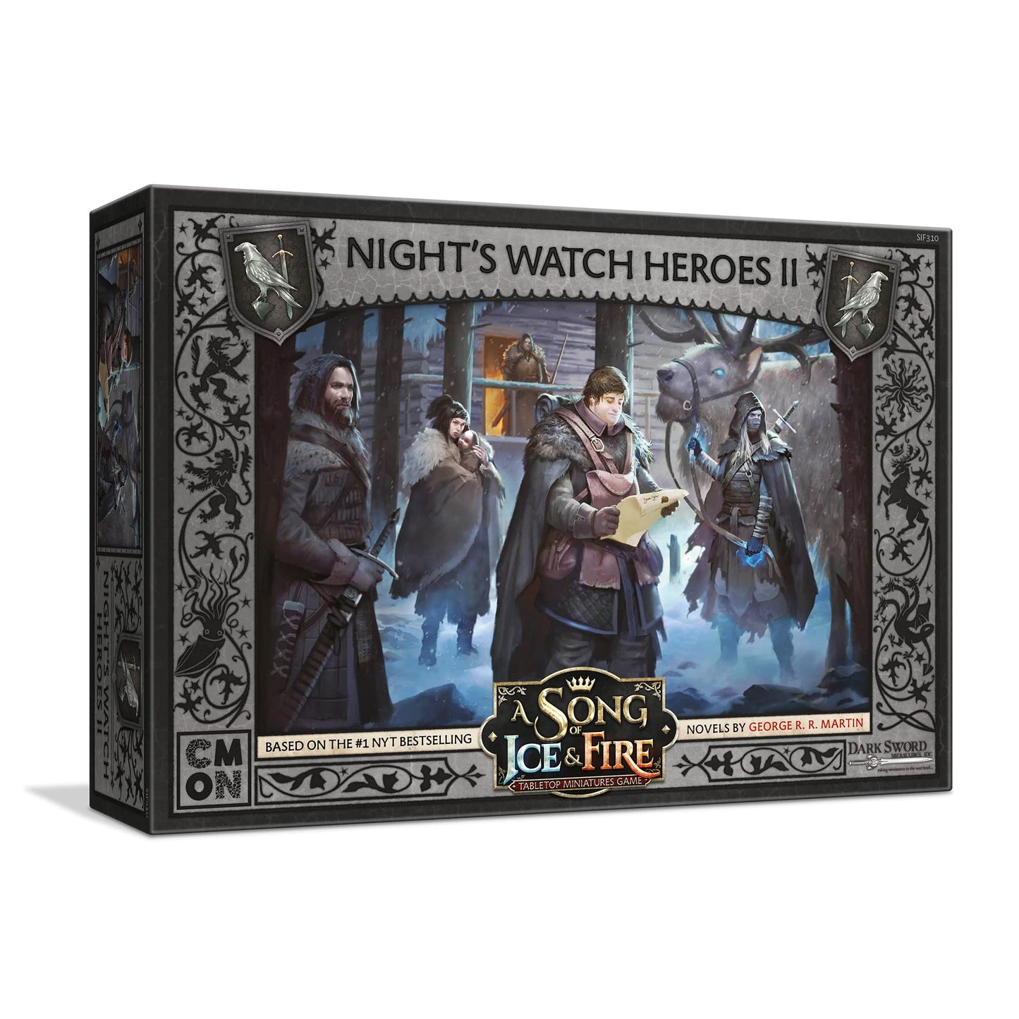 Cmon A Song Of Ice And Fire Tabletop Miniatures Game Night'S Watch Heroes Ii Box Set - Lead The Watchers On The Wall! Strategy G