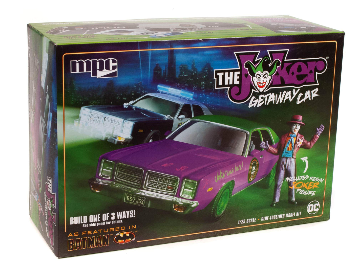 Mpc Batman The Joker Getaway Car 1978 Dodge Monaco 1:25 Scale Model Kit W/Joker Figure (Mpc890)
