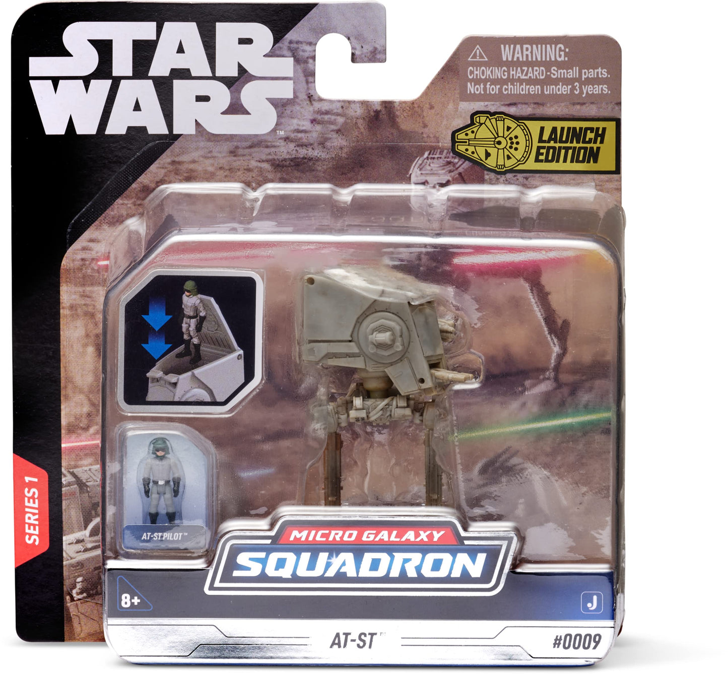 Star Wars SWJ0003 Light protective covering Class AT-ST-3-Inch Vehicle with 1-Inch at-ST Driver Micro Figure