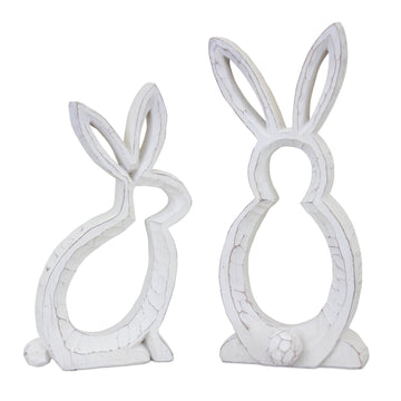 Bunny Outline Decor (Set Of 2)