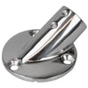 Sea-Dog Rail Base Fitting 2-3/4 Round Base 30&deg; 316 Stainless Steel - 1 OD