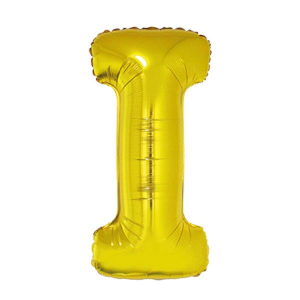 BalloonFoilLetter I40Gld