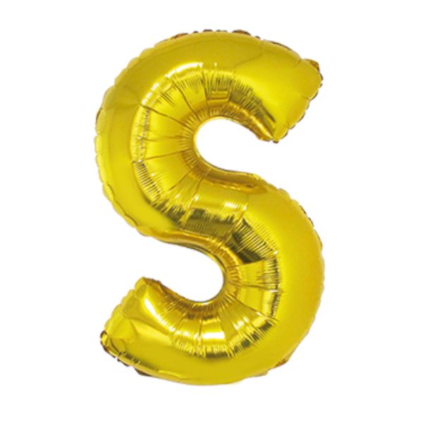 BalloonFoilLetter S40Gld