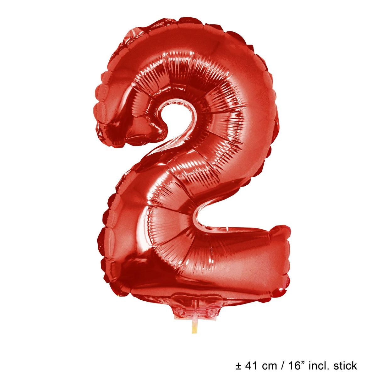 BalloonFoil on StickNumber 216Red