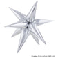 BalloonFoilStar BurstSilver6x20