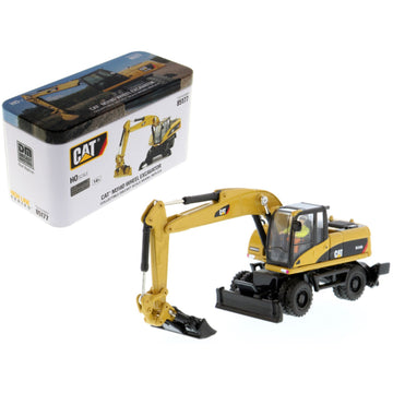 Cat Caterpillar M318D Wheeled Excavator With Operator ''High Line'' Series 1/87 (Ho) Scale Diecast Model By Diecast Masters