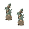 Melrose Triple Gnome Stack Figurine, 11-Inch Height, Resin, Christmas Elegant Home Decoration Collection