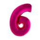 BalloonFoilNumber 640 Pink