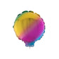 BalloonFoilCircle on Stick11x11Rainbow