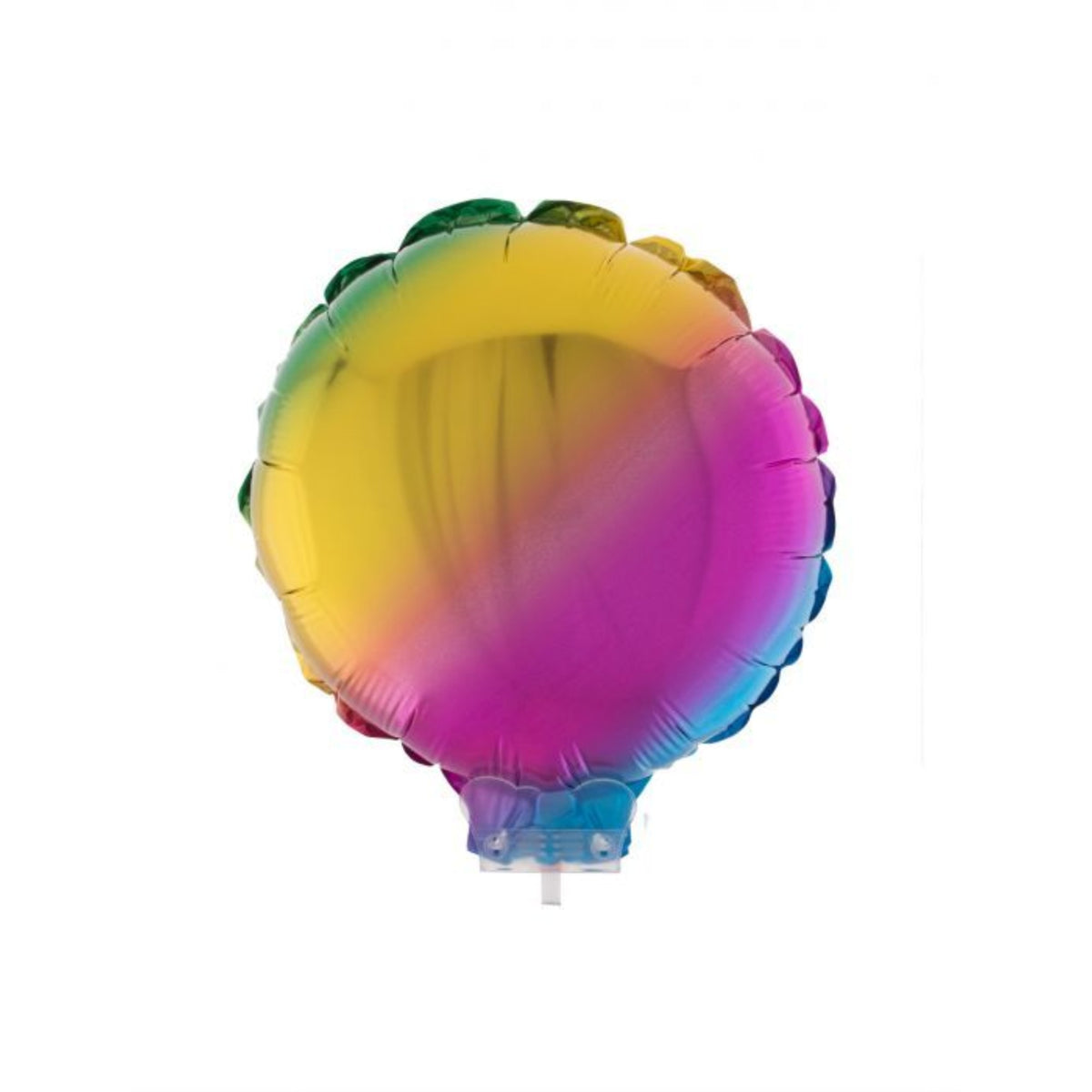BalloonFoilCircle on Stick11x11Rainbow