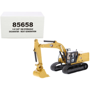 Diecast Masters Caterpillar 336 Excavator Model 85658 | 1:87 Scale Diecast Collectible | Yellow Metal Finish