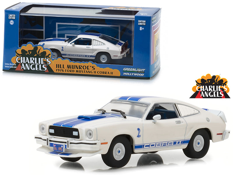 1976 Ford Mustang Cobra II White Charlies Angels (19761981) TV Series 1/43 Diecast Model Car  by Greenlight
