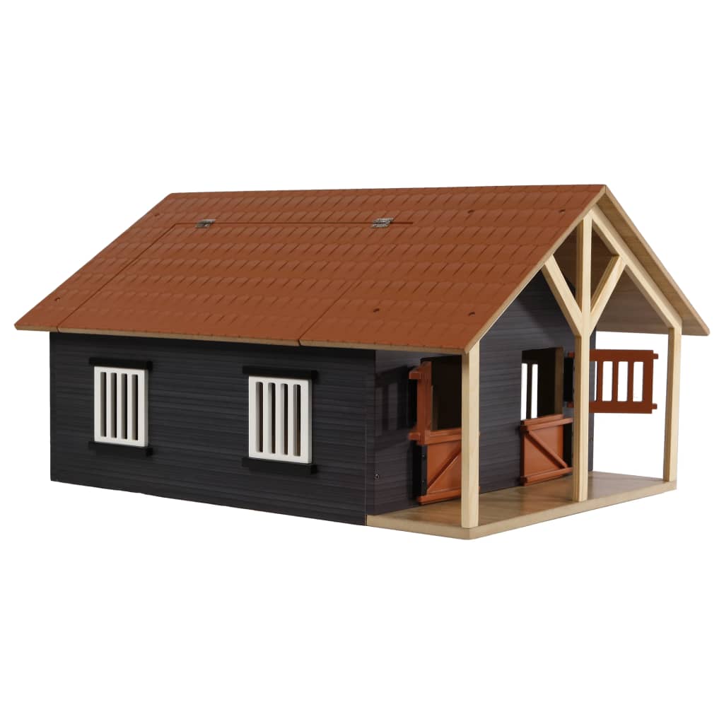Kids Globe Farm Stables With 2 Boxes And 1 Workshop 1:24 610167