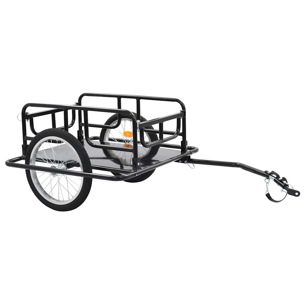 vidaXL Bike Cargo Trailer 51.2x28.7x19.7 Steel Black