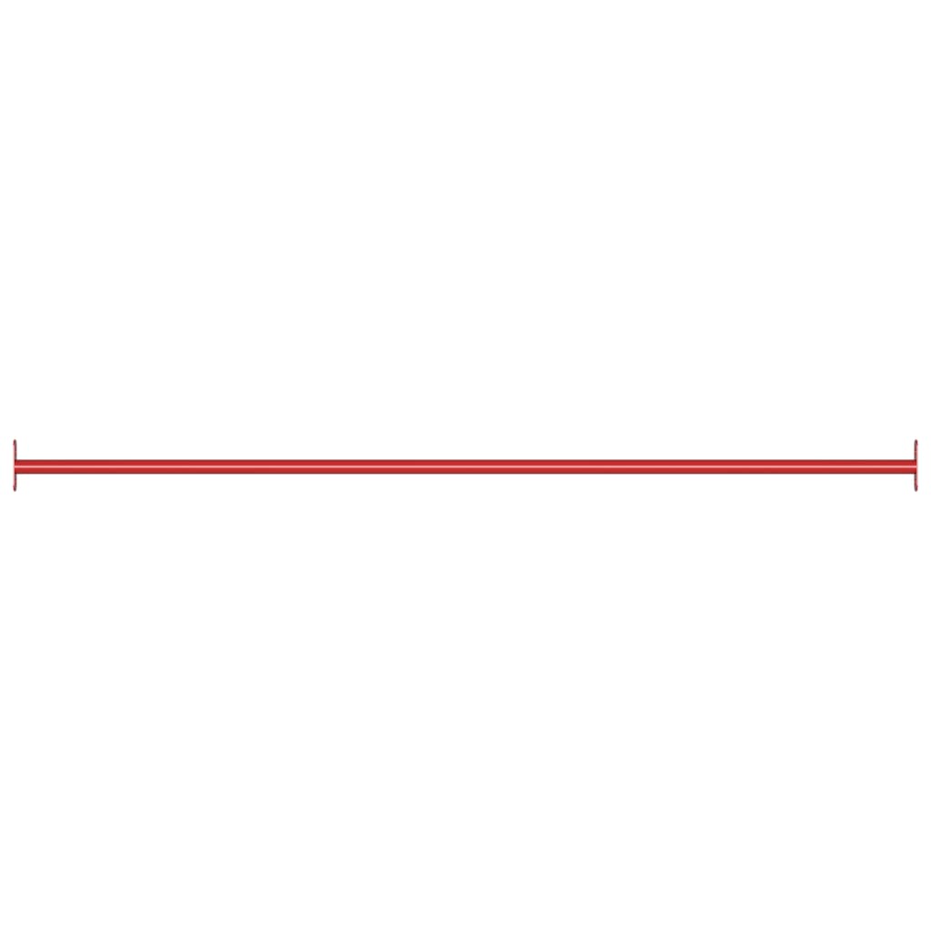 Vidaxl Turning Bar 49.2'' Steel Red